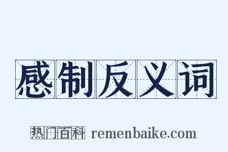 感制反义词是什么意思的图片